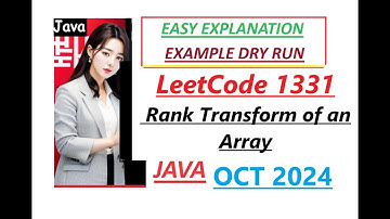 Rank Transform of an Array | Leetcode 1331 | Java Code | Developer Coder