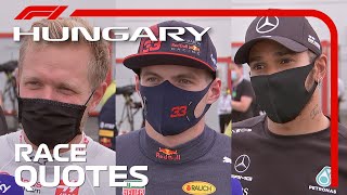 2020 Hungarian Grand Prix: Post-Race Driver Reaction