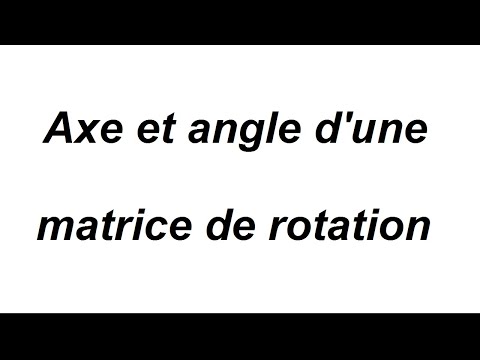 Vidéo: Comment faire pivoter une matrice à 45 degrés ?