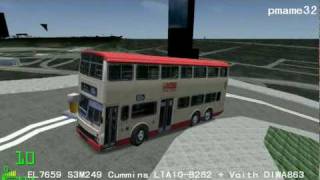 Mm2 遊車河 252 Kmb El7659 S3M249 Mcw 11M In Hk Island City 寶馬山