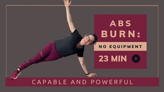Get Strong Abs with this 23 Minute No Equipment Workout