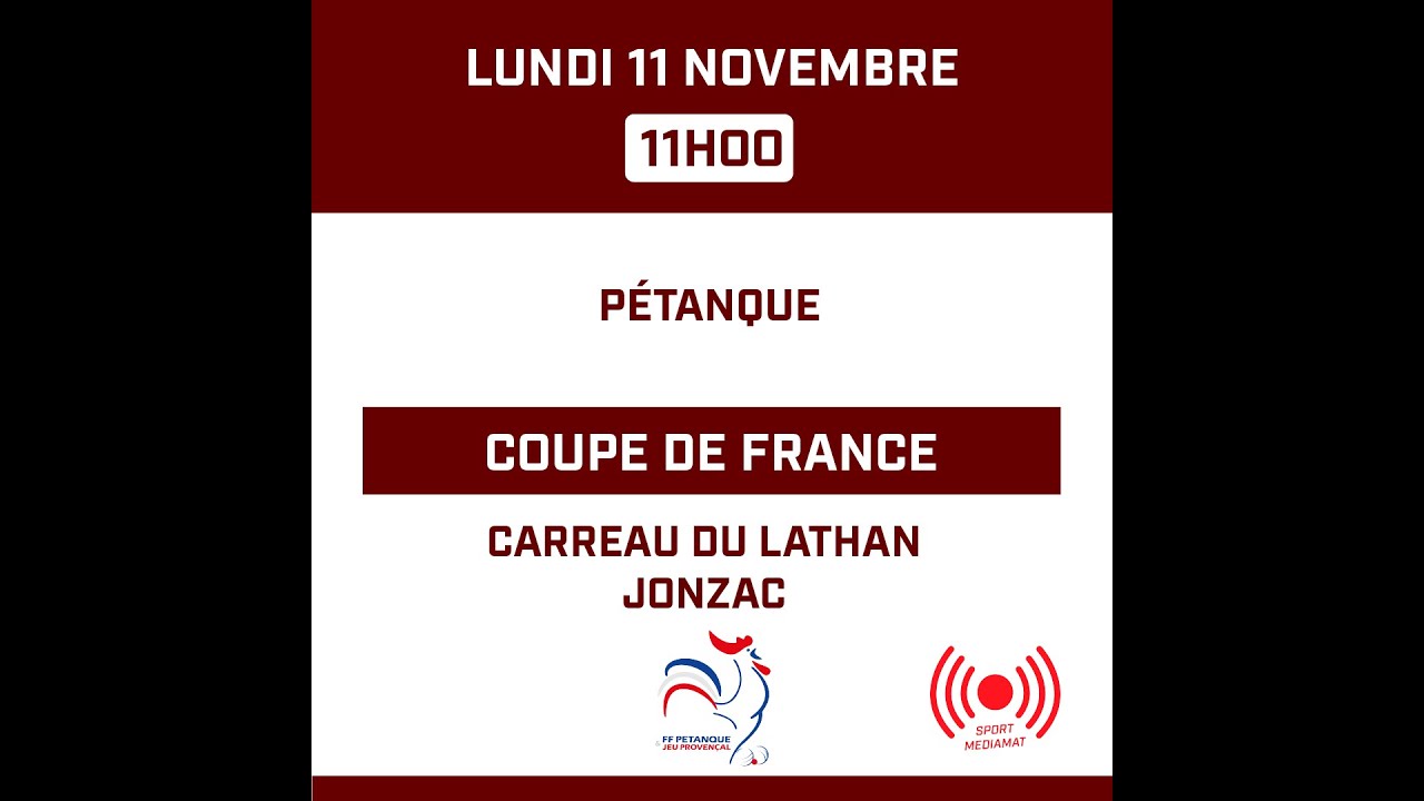 Miniature : PETANQUE - COUPE DE FRANCE - CARREAU DU LATHAN / JONZAC - TETE A TETE