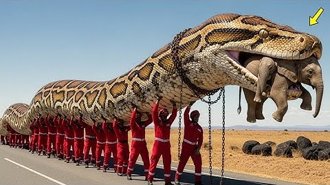 Heroic Rescue Team Saves Autism Elephant from Deadly Giant Python🐘🐍