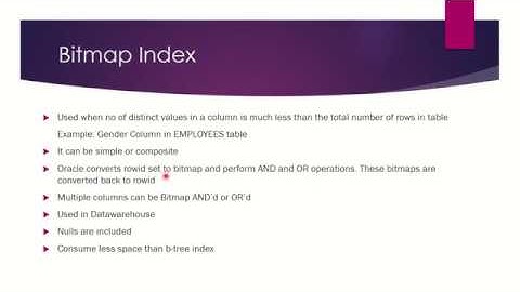 Oracle SQL Performance Tuning Day 7 - Types Of Indexes - Bitmap Index