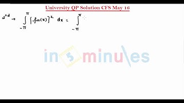 M2 | 76 |  Fourier Series_May-16 University question solution