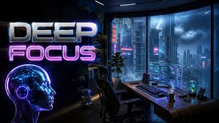 Deep Focus Music to Improve Concentration | Cyberpunk Study & Work Ambient