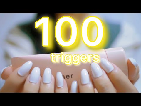 ASMR 100triggers!! 飽き性さん向け💅高速タッピングetc…今年もお世話になりました♡