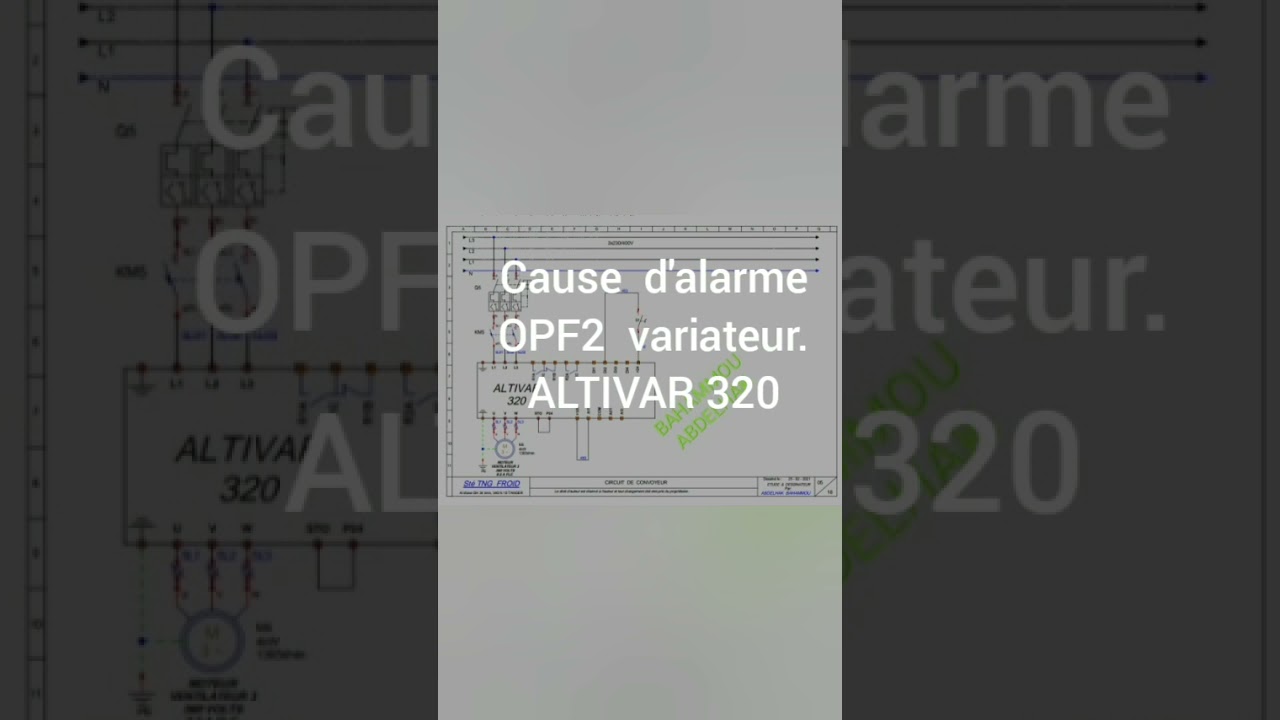 ALARME OPF2 VARIATEUR ALTIVAR 320