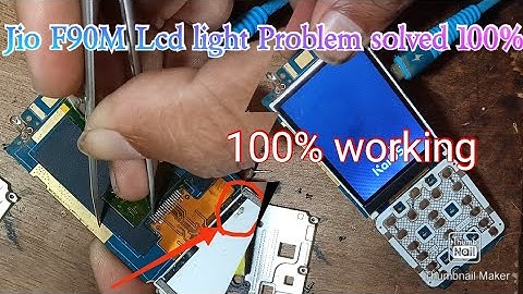 Jio Phone F90M Lcd Light Problem Solve || Jio F90m lcd light #jiophonelightsolved #jiophonelcd