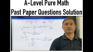 Differential Eq | Pure Mathematics P3 | 09709/33/O/N/24| SAT PREP (More solutions in description)Q10