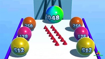 Ball Merge 2048 - Gameplay Walkthrough Part 15 Levels 63- 64 For Mobile Android, iOS