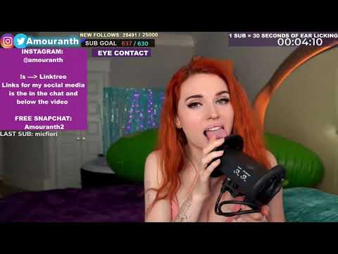 Amouranth Asmr Mikrofonu Yalıyor +18 Erotik