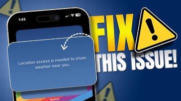 How to Fix Location Access is Needed to Show Weather Near You In Standby Error on iPhone