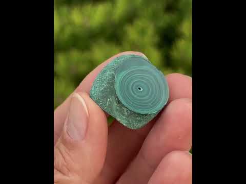 МАЛАХІТ полірований - натуральний камінь - ДР Конго, видео 1
