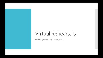 Create a Virtual Ensemble - Complete Process from Start to Finish - Part 3: Virtual Rehearsals