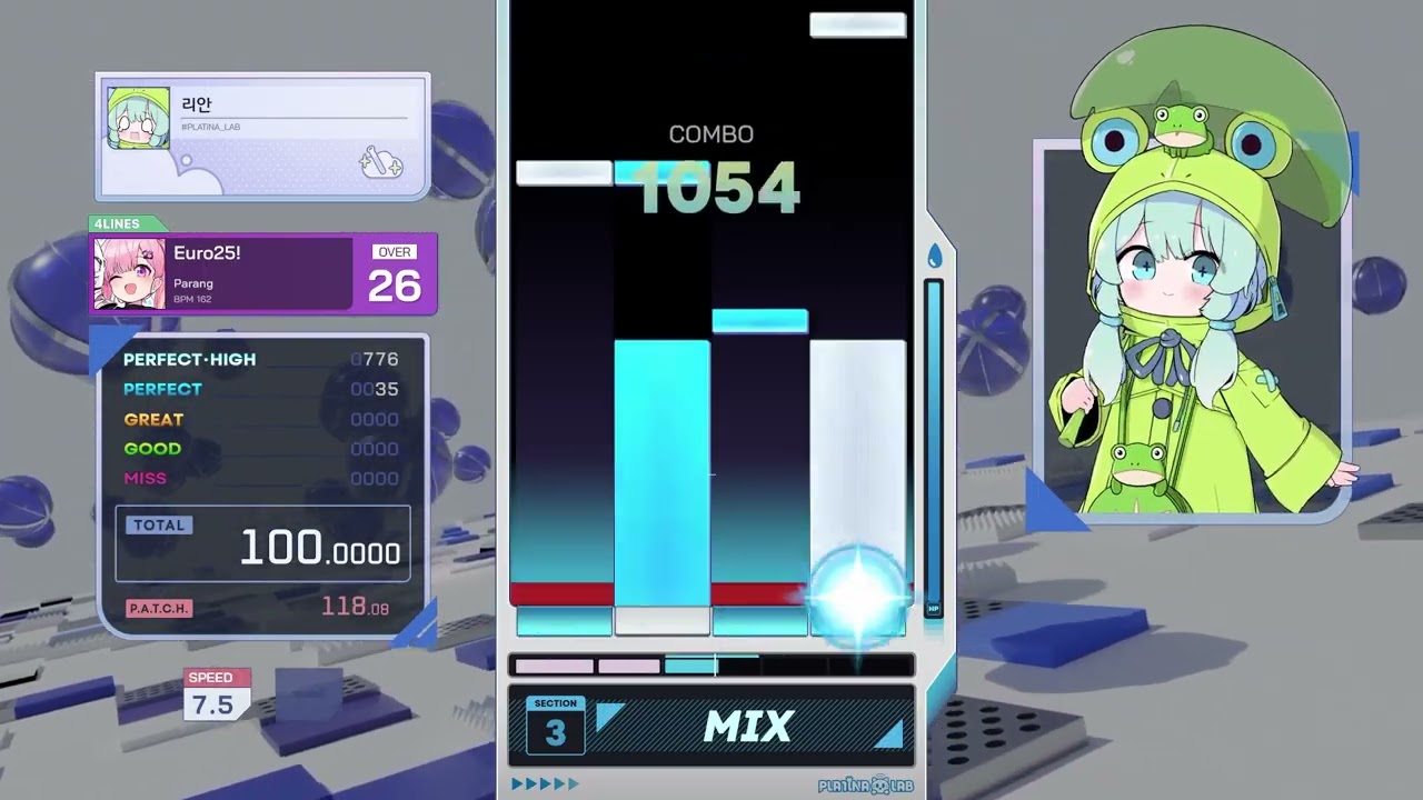 PLATiNA :: LAB] Euro25! 4Lines over 26 perfect - YouTube