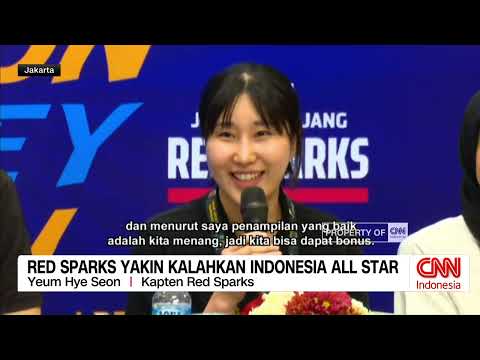 Red Sparks Yakin Kalahkan Indonesia All Stars