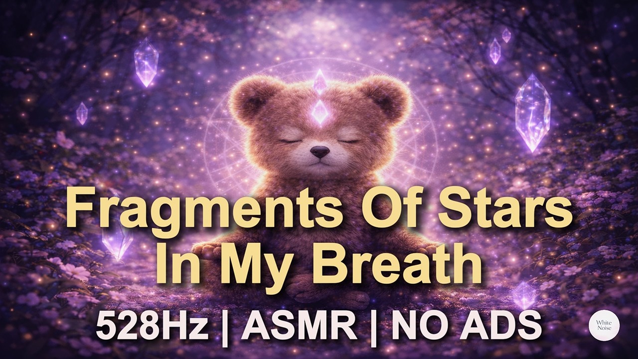 [White Noise] Fragments of Stars in My Breath 528Hz ASMR No Ads