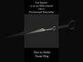How to Make Naruto 3d Kunai in 3ds Max / Maya / Blender || #3dmodeling #3d