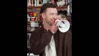 Justin Timberlake rocking the Tiny Desk