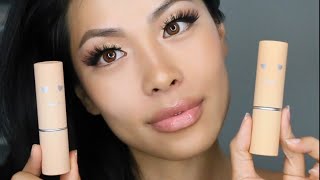 Benefit Cosmetics HELLO HAPPY Air Stick Foundation SPF 20 3,4,5,& 6 Swatch  Natural Makeup Tutorial - YouTube