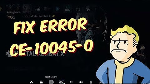 How To Fix PS5 Error CE-10045-0