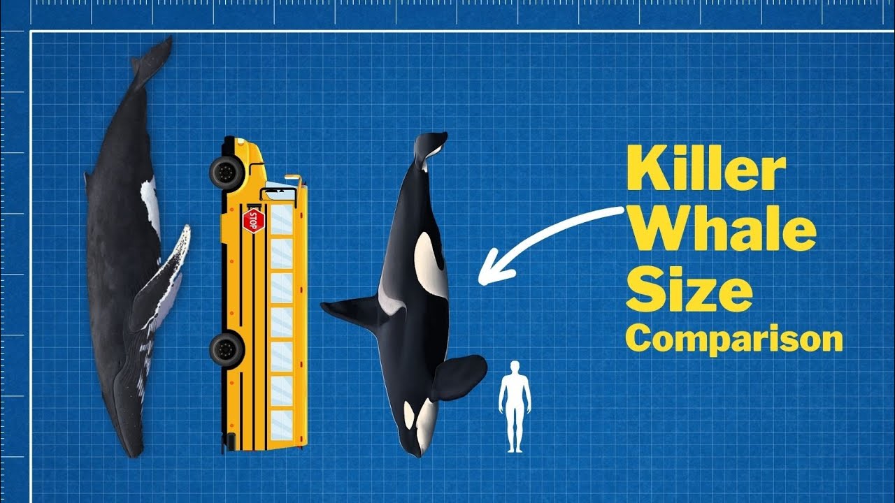 How Big Are Killer Whales (Orcas) - Killer Whale Size Comparison - YouTube