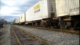 UP 8318 leads NS 220 Leeds AL 1-4-15