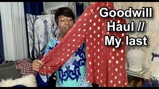 Goodwill Haul // My last clothing haul