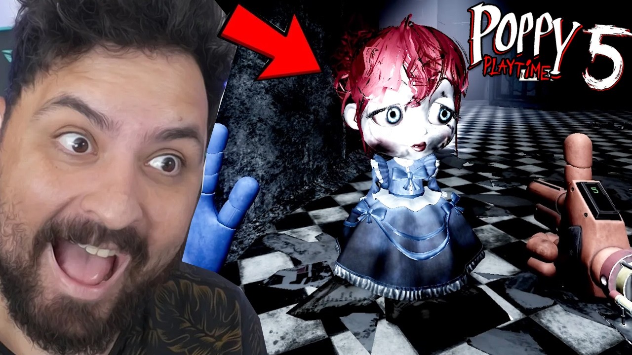 Jogando um NOVO POPPY PLAYTIME CAPITULO 5... A NOVA PERSEGUIÇÃO do HUGGY WUGGY no HOSPITAL!!