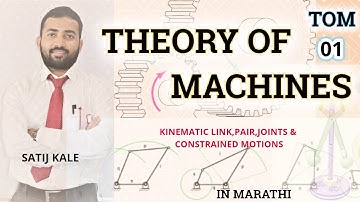 AMVI RTO MAINS 2020-TOM 01--Intro.,Kinematic Links,pairs & joints,Constrained Motions & Questions