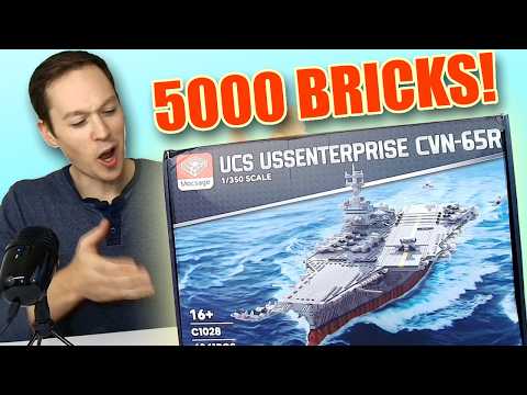 YouTube thumbnail: This Brick-Built Aircraft Carrier Almost Broke My Table (And My Soul)