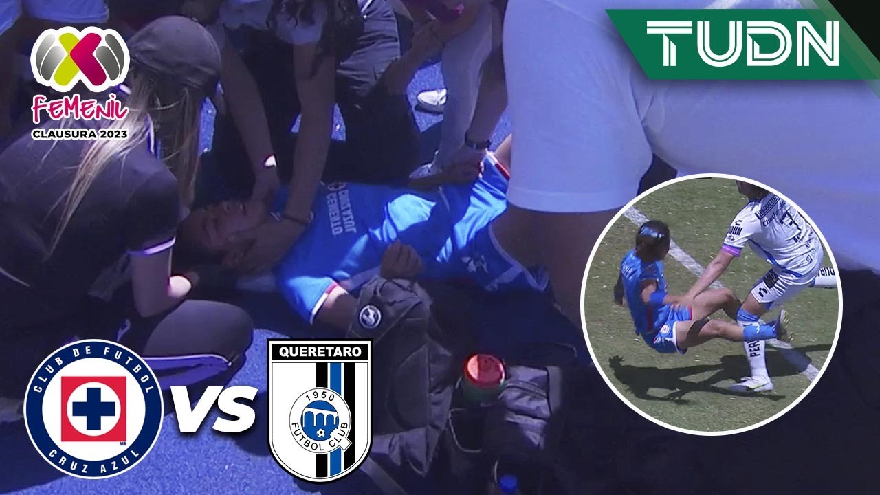 🚨 ALARMANTE! Sale volando y se golpea la cabeza | Cruz Azul 0-0 Querétaro | Liga Mx Femenil - CL2023