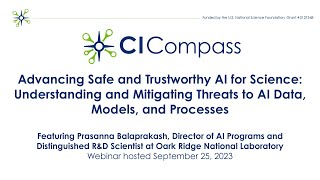 Information Webinar: Advancing Safe & Trustworthy AI for Science ft. Prasanna Balaprakash News
