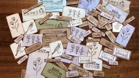 Stamped Images for Junk Journals - DIY Ephemera PART 9