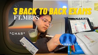 MED COLLEGE EXAM VLOG👩‍⚕️📚ft.MBBS|back to back exams,term exams,all nighters