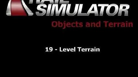 19 Level Terrain   Rail Simulator Tutorials on Blip