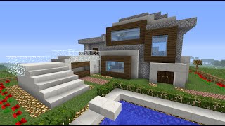 Minecraft: como hacer una CASA MODERNA 1.19 grande #8✓