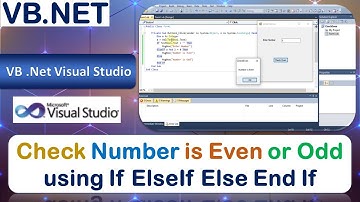 P15 | Windows Application to Check Number is Even or Odd using If Else End If | .Net