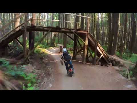 Downhill MTB trails on an EUC with @mr_wrongway on Begode T4