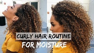 CURLY HAIR &amp; SKIN HYDRATION ROUTINE