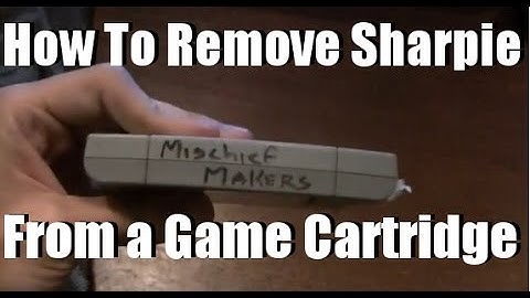 How To Remove Permanent Marker From a Game Cartridge