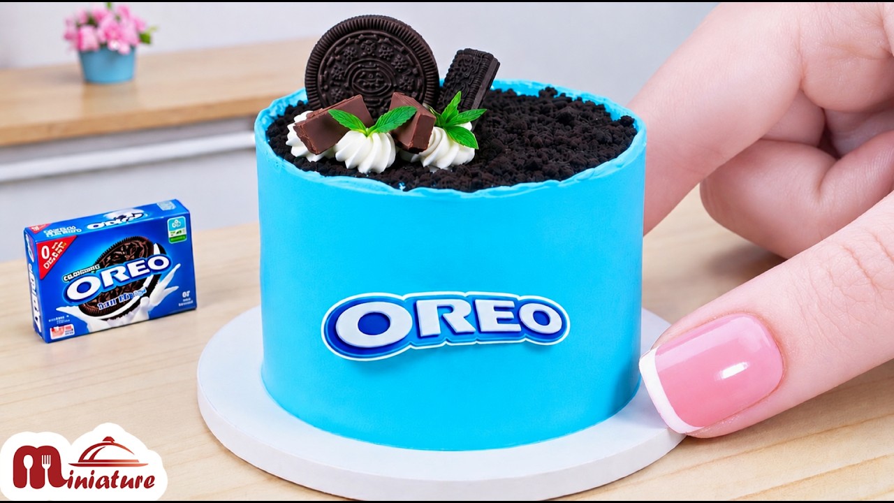 💙 Amazing Mini Blue Oreo Cake Decorating Ideas | ASMR Cooking Mini Food