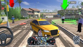 Taxi Sim Game 2020.!! Car Drive Audi A4 Car Los Angeles City Driving Car Gameplay || ANDROID GAME’S screenshot 5