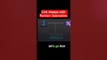 The easiest way to link Abaqus and Fortran for subroutine