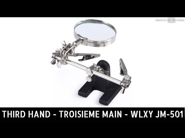 Troisième main soudure, support loupe pince porte-fils pour étain