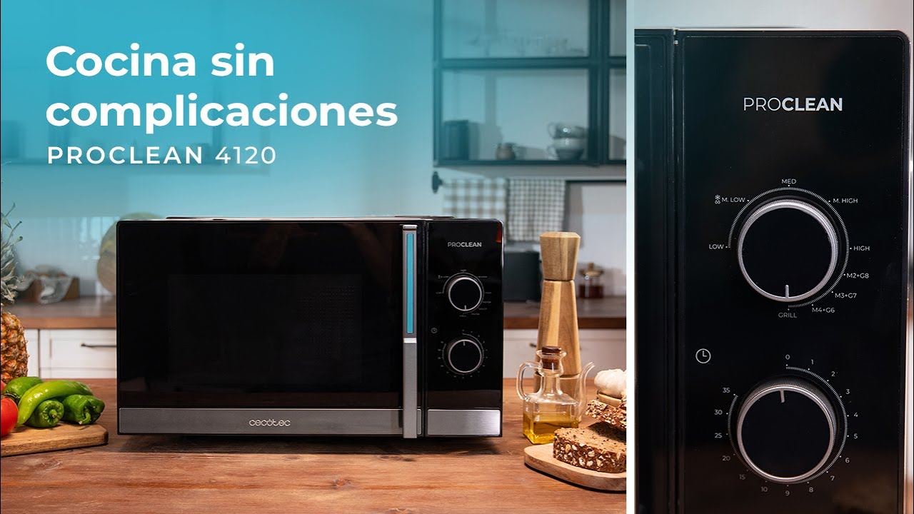 Micro-ondas mec&acirc;nico Proclean 4120 de 23L e 800W com grill de 1000 W.