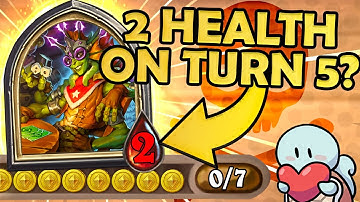 I RISKED EVERYTHING and almost died on turn 5! | Hearthstone Battlegrounds