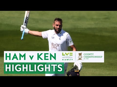 Leaning and quinn shine for away side | hampshire v kent | lv=county championship 2022