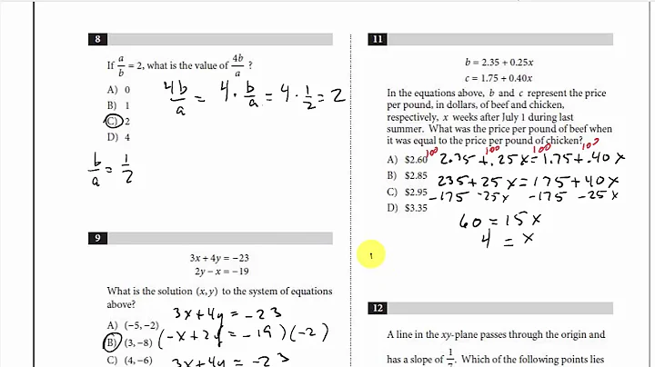 SAT Math Prep - No Calculator Practice Test 1 - DayDayNews